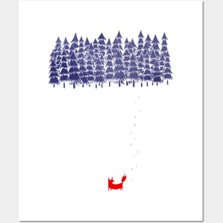 Alone in the forest Posters and Art